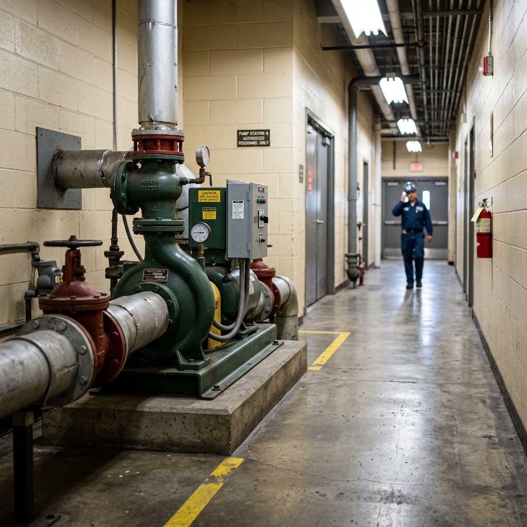 industrie pumpe vibriert